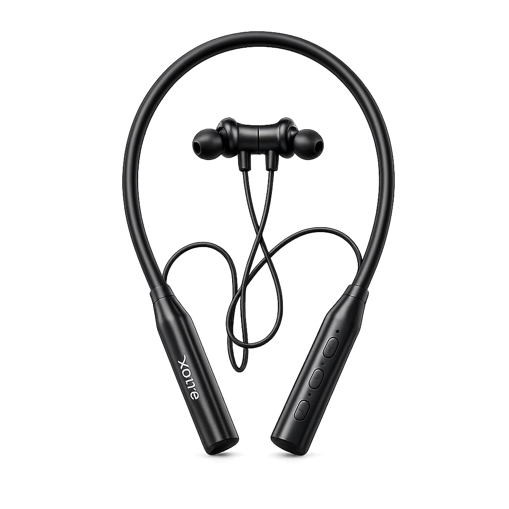 XOME XM11 Bluetooth Wireless Neckband with Type-C Fast Charging, 40 Hours Playtime, High Bass, Built-in Microphone-image-7