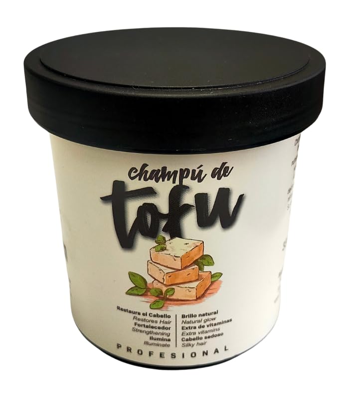 CHAMPÚ DE TOFU 330ml. (PROTEÍNA NATURAL Y VEGANA) Formulado para restaurar y fortalecer el cabello, además ilumina y da brillo al cabello dejándolo sedoso.