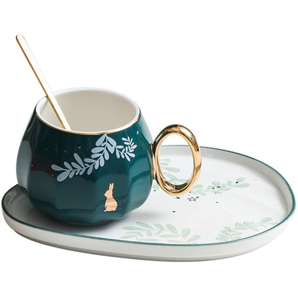Persönliche Kaffeebecher, Porzellantassen- und Untertassen-Set, Kaffeetassen mit Geschenkbox, 380 ml for Kaffeespezialitäten, Latte, Café-Mokka und Tee, Geschenkset for Männer, Frauen, Vater, Mutter (
