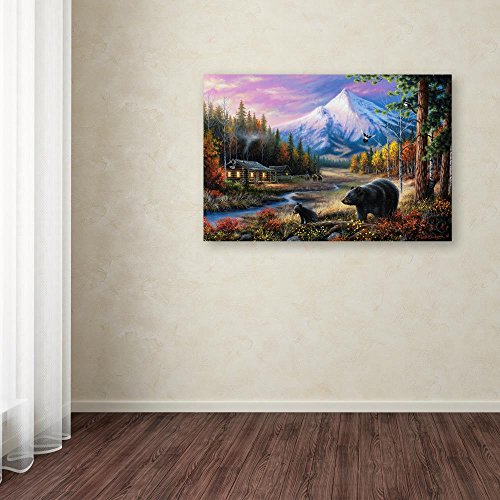 Routine Visitors By Chuck Black, 30X47-Inch Canvas Wall Art #TOP2