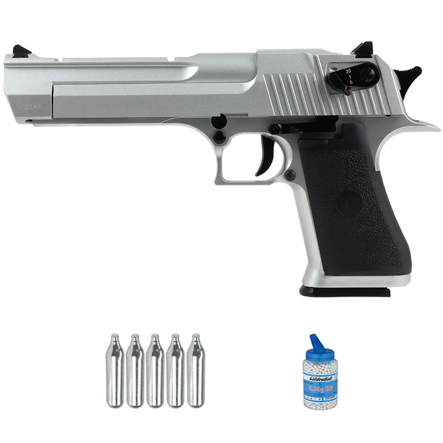 Pistola Desert Eagle .50AE Plata blowback Co2 (6mm) | Pistola Aire