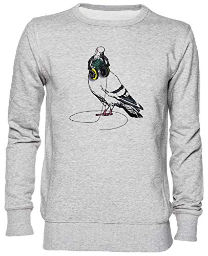 Sweat-shirt gris Techno Pigeon taille S fini les pulls rêches inconfortables