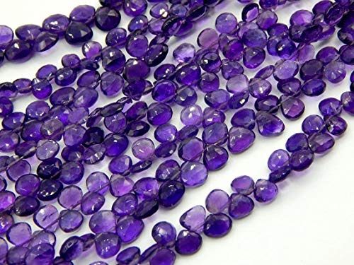 Améthyste taillée en goutte perles de haute qualité pour bijoux - 2