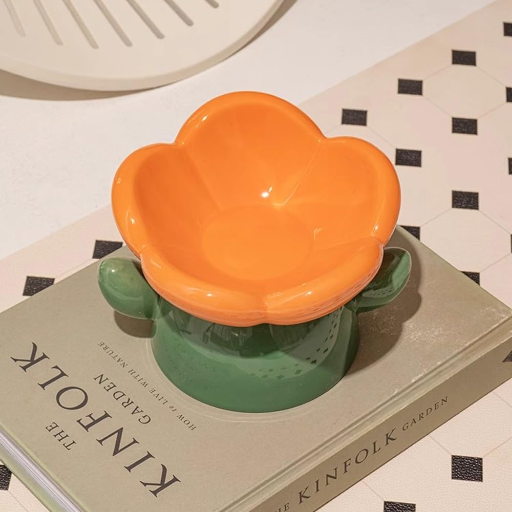 Katzennapf, Keramik-Hundenapf – Hundefutter-Wassernapf for kleine und mittelgroße Hunde, robuster, Rutschfester Hundenapf, moderner Futternapf for Haustiere(Yellow)