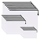 Dokumententasche,21 Pcs Zipp Aktenmappen, Mesh Kunststoff Reißverschlusstasche Schwarz,für Schule, Büro, Reisen(A4+A5+A6)
