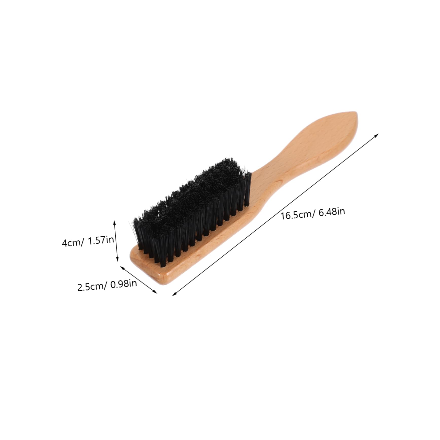 Gogogmee Beard Brush for Men Mustache Brush Wooden Handle Shaving Brush Styling Maker Beard Comb