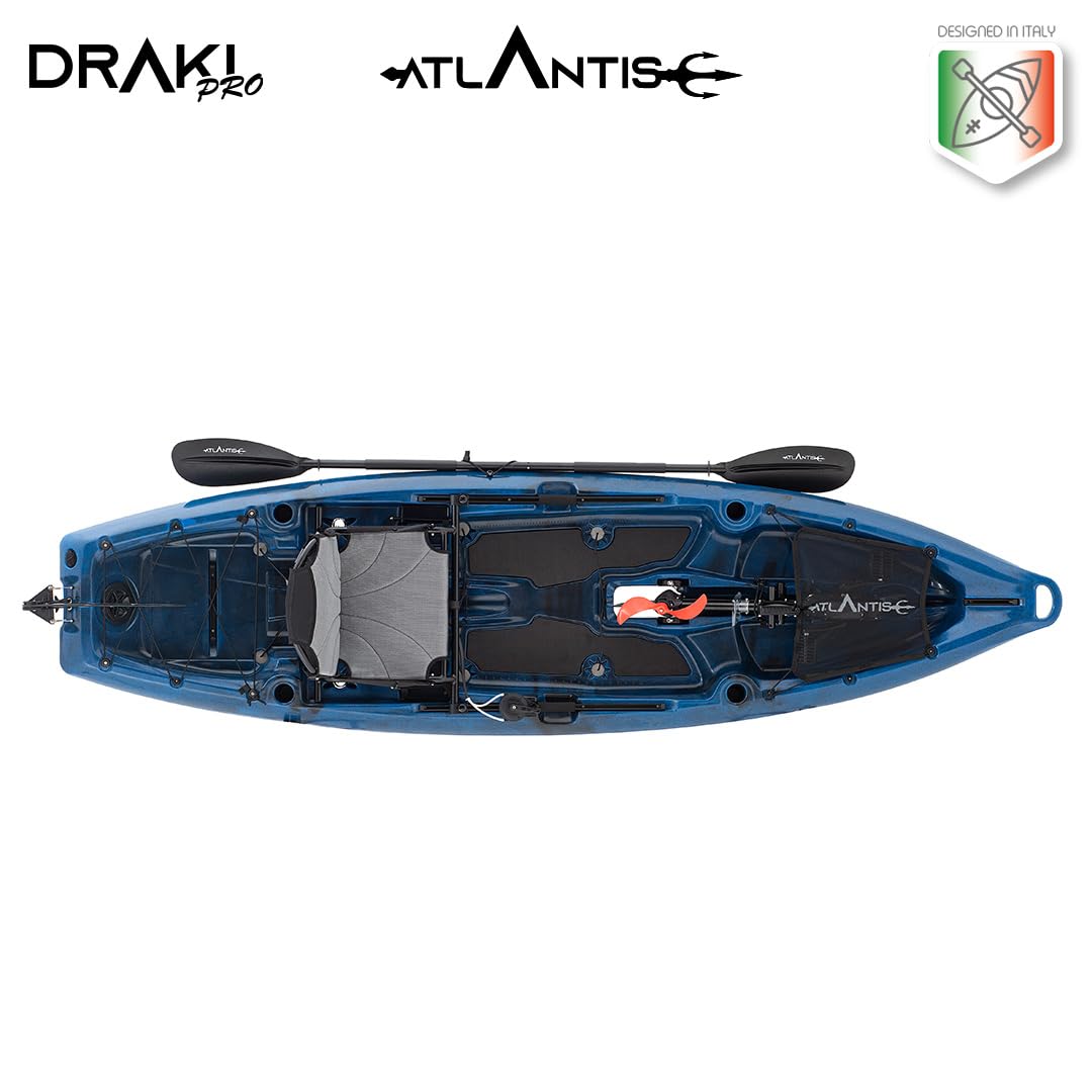 Atlantis Kayak-Canoa DRAKI PRO 320 cm Blu - Pedali ad Elica