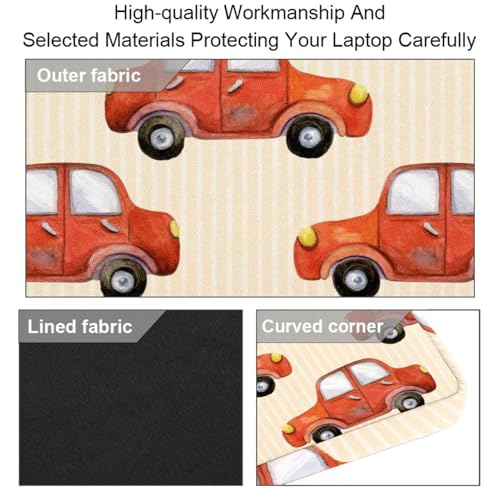 Pochette ordinateur portable 14.5 pouces robuste à motif automobile - 3
