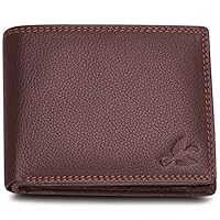 HORNBULL Men’s Stella Brown Genuine Leather RFID Blocking Wallet