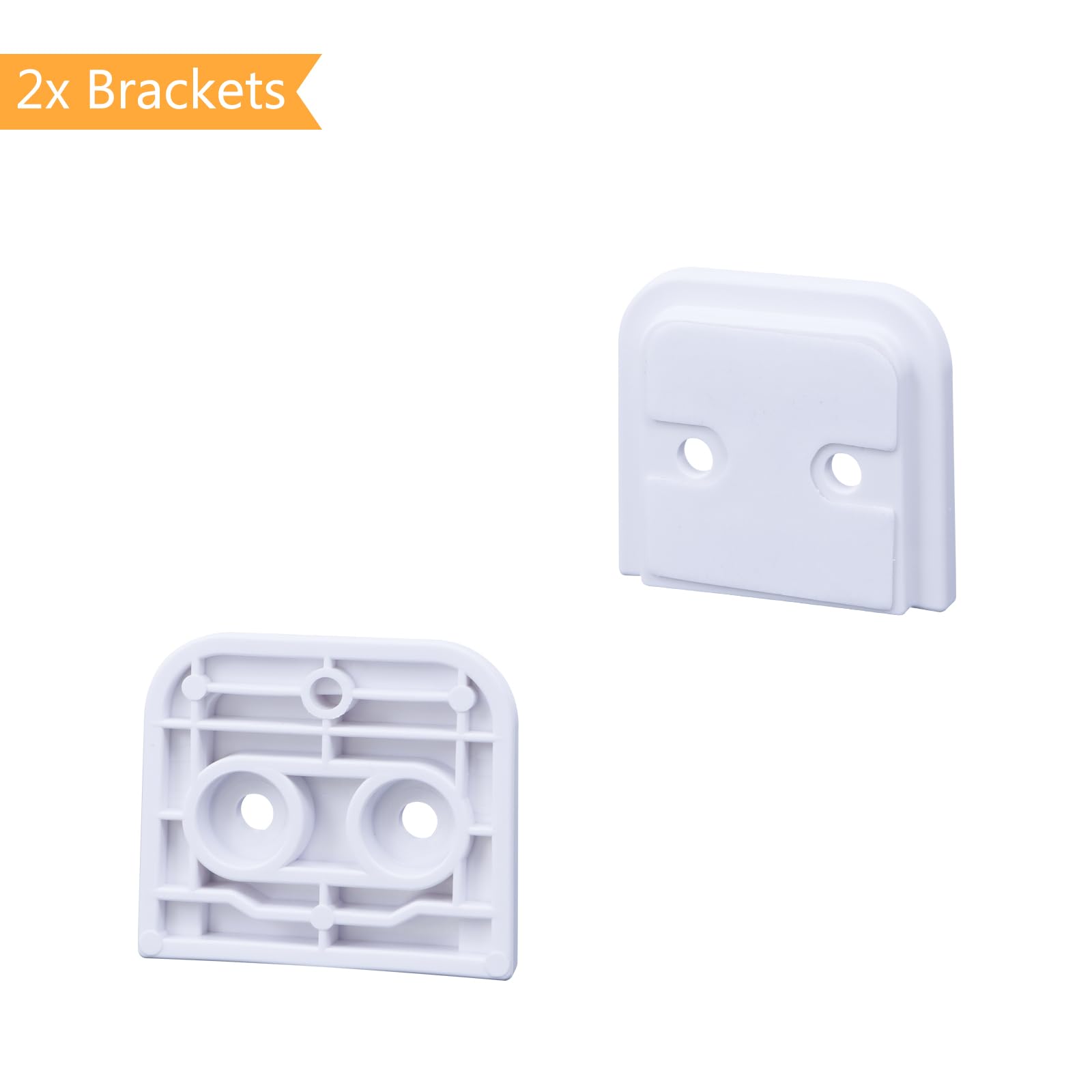 Retractable Baby Gate Replacement Parts Kit New Upgrade Retractable Dog Gate Replacement Hardware Mesh Pet Gate Full Set Wall Mounting Accessories with Brackets Latches Anchors and Screws, White