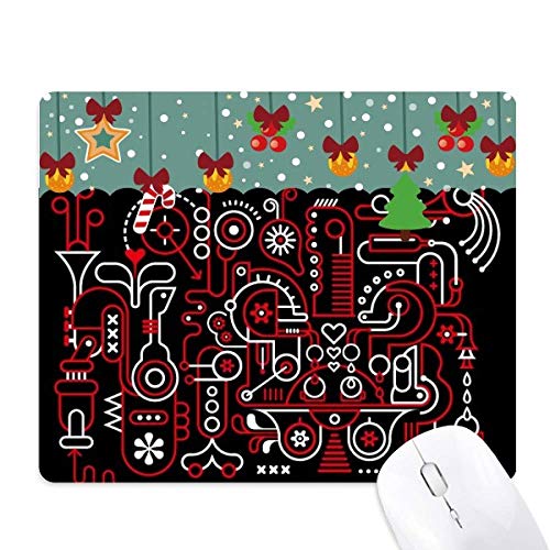 Tapis de souris graffiti en caoutchouc abstrait rouge blanc pour joueur et bureau