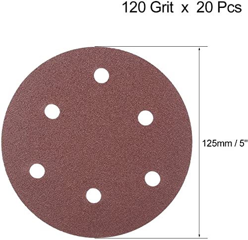 CoCud 50Pz 150mm 6 Inch Dischi Per Levigatura 80/150/220/320/400 Grana Carta Vetrata Rotonda A Gancio E Anello Per Levigatrice Orbitale Casuale Automotive Car - Foto 4