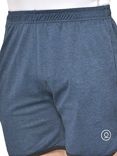 Image of CHKOKKO Men Shorts for Gym Sports or Running | Dry-Fit Fabric Single Layered Active Summer Workout Wear Knee Length Regular Fit | Elastic Waist with Front and Back Pockets