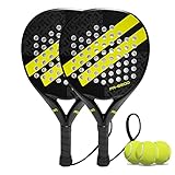 Padel Racket Carbon Fiber Surface with EVA Memory Flex Foam Core Padel Tennis Racquets Lightweight (