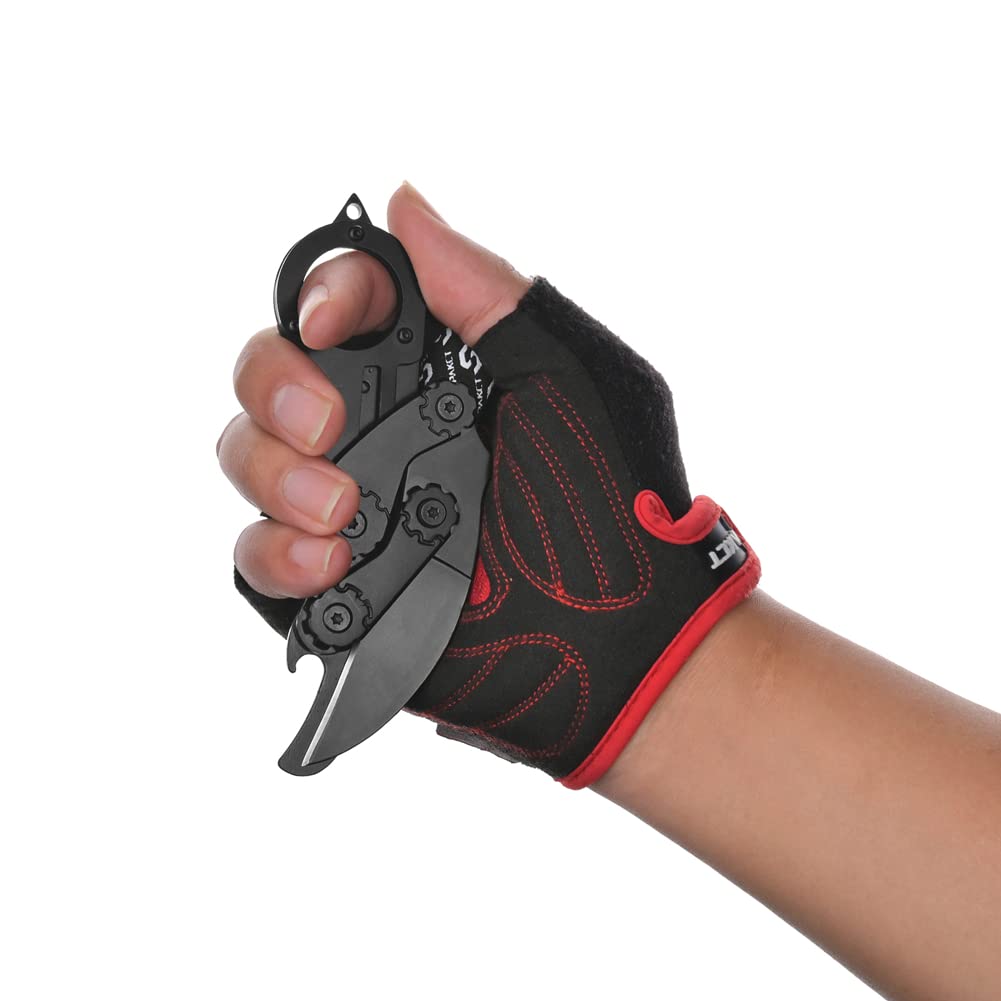 Multifunktionales Tragbares Klappmesser Jagdmesser Survival Outdoor Hochwertiges Scharfes Edelstahl Morphing Einziehbar für Camping Wandern Angeln (Mit Flaschenöffner und Glasbrecher)