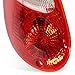 HECASA Tail Lights Replacement Compatible with 2006-2010 Chrysler PT Cruiser Replacement for 5116222AB 5116223AB Pair w/Bulbs Halogen