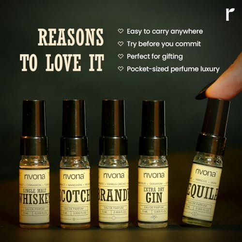 Image of Rivona Perfume Shot Trial Pack | Long-Lasting Perfume Sprays for Men & Women | Travel-Friendly Fragrance Set | Floral, Fruity & Fresh Scents | Ideal for Gifting & Daily Use | Set of 5 (5ml each)