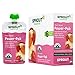 Sprout Organic Baby Food, Stage 4 Toddler Pouches, Apple Apricot & Strawberry Power Pak, 4 Oz, Pack of 12