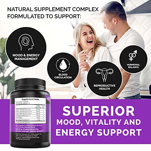 Primemd 4-In-1 Liquid Biotin Collagen Keratin Saw Palmetto Drops (2 Fl Oz - 2 Pack) & 6-In-1 Maca Root Ashwagandha With Dhea, Black Pepper Fruit (120 Capsules) Bundle #TOP2