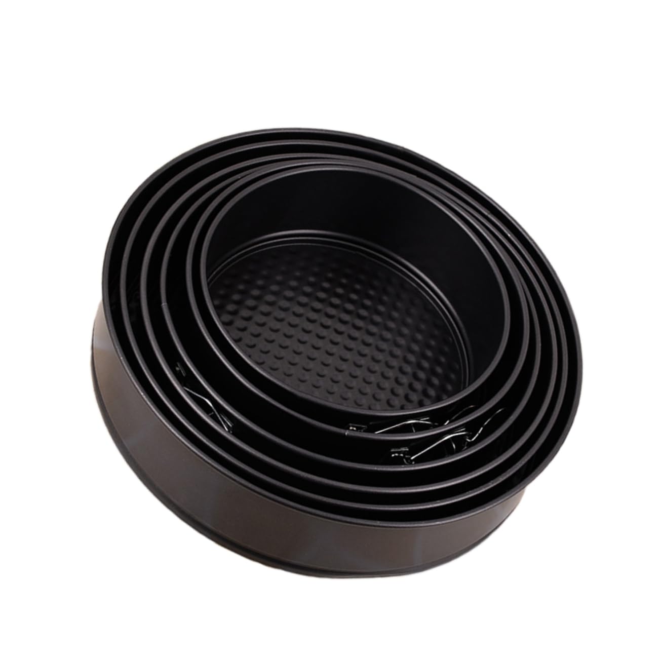 PRETYZOOM 6 Moldes Redondos Antiadherentes para Tartas Hebilla