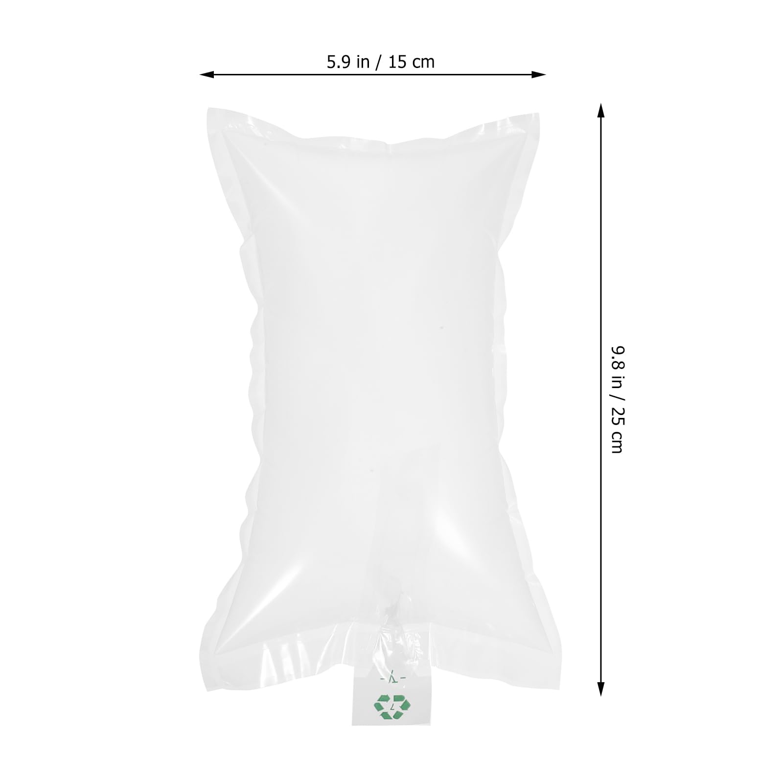 Lot de 50 sacs à air gonflables pour emballage, 15 x 25 cm, coussins de pompe à air portables pour l'expédition et le rembourrage, sacs d'emballage à bulles anti-écrasement pour la protection