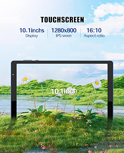 Image of BAKEN Tablet 10 inch Android Tablets, Android 12 Tablet Quad Core Processor (2+2) 4GB RAM 32GB ROM, 1TB Expandable Tablet Computer, 6000mAh Battery, 1280 * 800 IPS Screen, Bluetooth, WiFi (Blue)