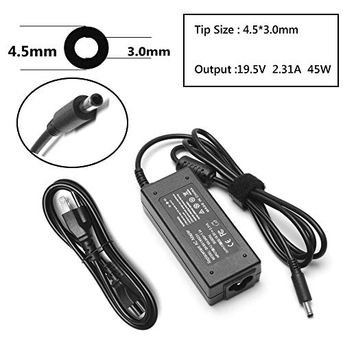 45W 19.5V 2.31A AC Adapter for Dell inspiron 15 5000 5558 5559 3000