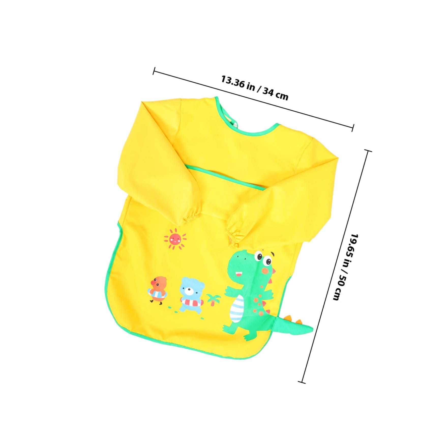 ibasenice 3 Pz Grembiule Per Bambini Grembiule Da Pittura Da Pasto Per Bambini Camice Di Vernice Per Bavaglini Che Sbavano Bavaglino Usura Inversa Poliestere Bambino