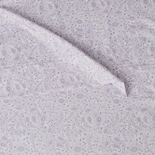 Image of Amazon Basics Lightweight Super Soft Easy Care Microfiber Bed Sheet 3 Piece Set with 14 inch Deep Pockets - Twin XL, Lavender Paisley (Pack of 4)