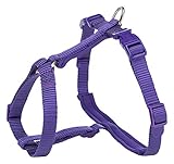 41764 TRIXIE Premium Katzengeschirr mit Leine, XL, 33-57 cm/13 mm, 1,20 m, violett, 41764, small/medium