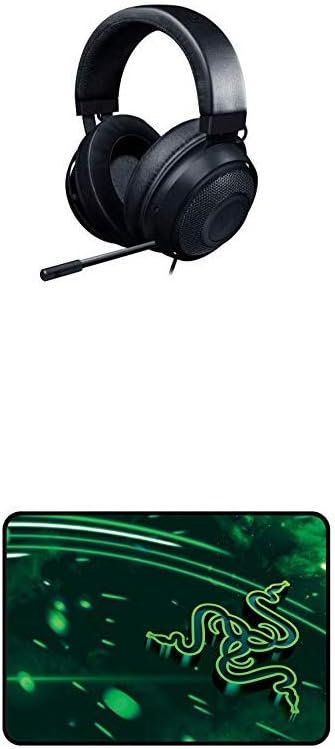 Razer Kraken Gaming Headset + Goliathus Cosmic Medium Mouse Pad Bundle