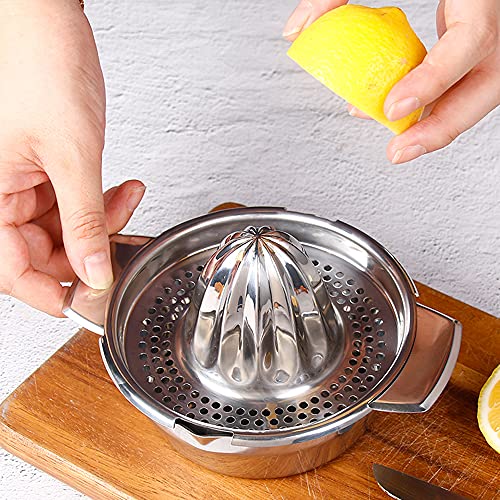 Edelstahl Zitronenpresse Manuell Zitruspresse Orangenpresse Fruchtpresse Home Entsafter 6
