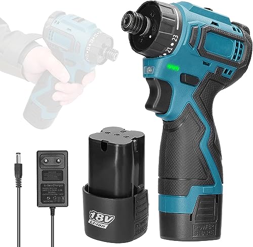 Destornillador Electrico, Weytoll 18 V 1400 Rpm Destornillador Inalámbrico 45nm Con Luz Led, Kit De Taladro De Batería Con 2 1300 Mah Baterías Para Proyectos De Bricolaje En Casa Destornillador Electrico, Weytoll 18 V 1400 Rpm Destornillador Inalámbrico 45nm Con Luz Led, Kit De Taladro De Batería Con 2 1300 Mah Baterías Para Proyectos De Bricolaje En Casa