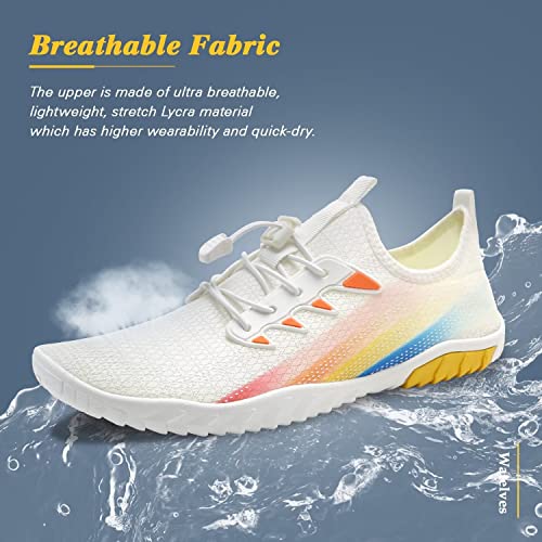 Image of WateLves Water Shoes Mens Womens Beach Swim Shoes Quick-Dry Aqua Socks Pool Shoes for Surf Yoga Water Aerobics