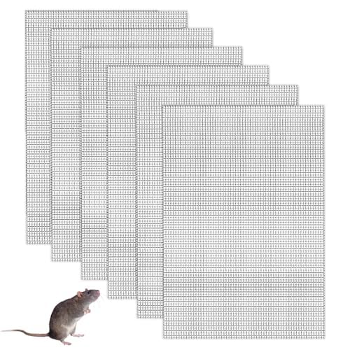 6 Pcs Rat Guard for Home, 150x210mm Stainless Steel Mesh, Drain Cover Mesh, 20 Mesh Pest Proofing Screen, Metal Wire Sheets for Air Brick Covers and Vent Protection