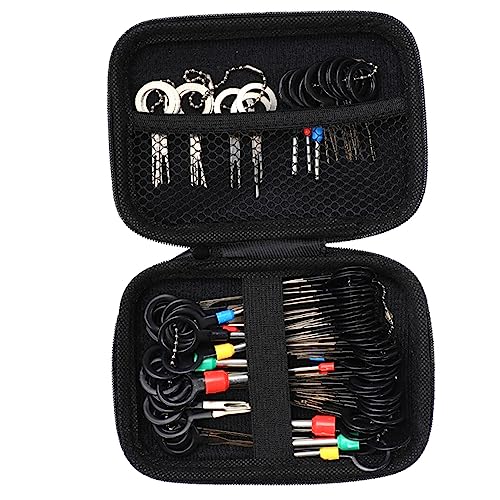 Kit d'extraction de broches 76 pièces portatif en paquet noir OUNONA