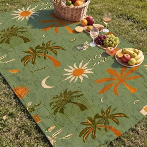 Drap de plage à séchage rapide et anti-sable grand format vert - 8