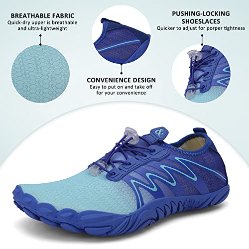 Image of ziitop Water Shoes for Men Women Beach Barefoot Swim Rock Climbing Pool Shoes Socks, Anti-Slip Breathable Quick Dry Lightweight Slip-on, Outdoor Sport Hiking Walking Boating Fishing Diving Surfing