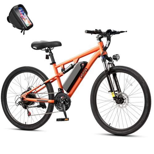 Image of Qlife Electric Bike for Adults /Teens Racer, 21-Speed Peak 1200W Brushless Motor Adult Electric Bicycles, 48V 10.4Ah Removable Battery Mountain Ebike, Up to 55 Miles, 27.5X2.1 Tire E Bike