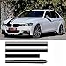 OceanAutos Autocollant de Voiture pour BMW F30 E90 E92 E93, Style de Voiture Noir Capot Toit Coffre Capot Jupe latérale Rayure décalcomanie Autocollants   Accessoires