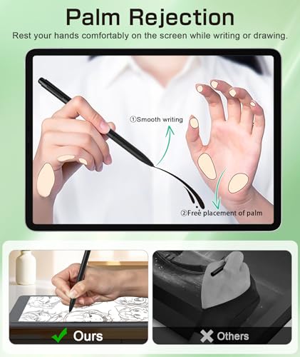 Ciscle Pen for Remarkable 2, Magnetic EMR Stylus with Eraser & 5 Tips | Battery-Free Design with 4096 Pressure Levels, Palm Rejection and Tilt Support for Smooth Writing, Drawing and Note-Taking - image 4