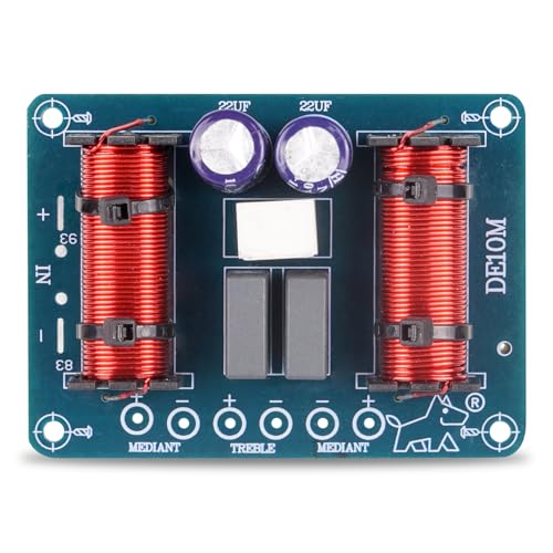 Image of Center Channel Mid Range Crossover Board, 100W Max Power HiFi Speaker Crossover Network, Heavy Duty 100% Pure Copper Inductor 4 to 8 OHMS Frequency Divider