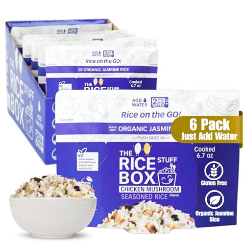 The Rice Stuff Box - Chicken Mushroom Instant Rice Meals,