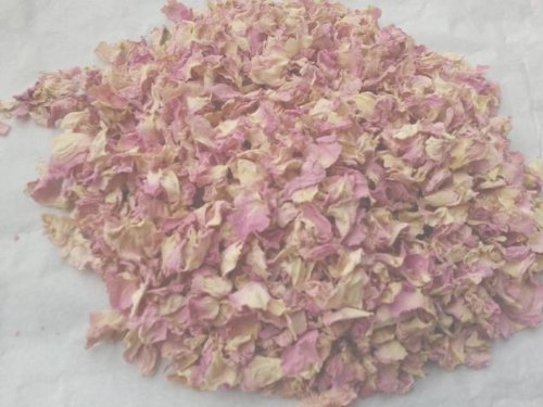 Biodegradable Dried Rose Petals - Pastel Pink & Cream 25g (Real Flower Wedding Confetti) Home Fragrance/Crafts