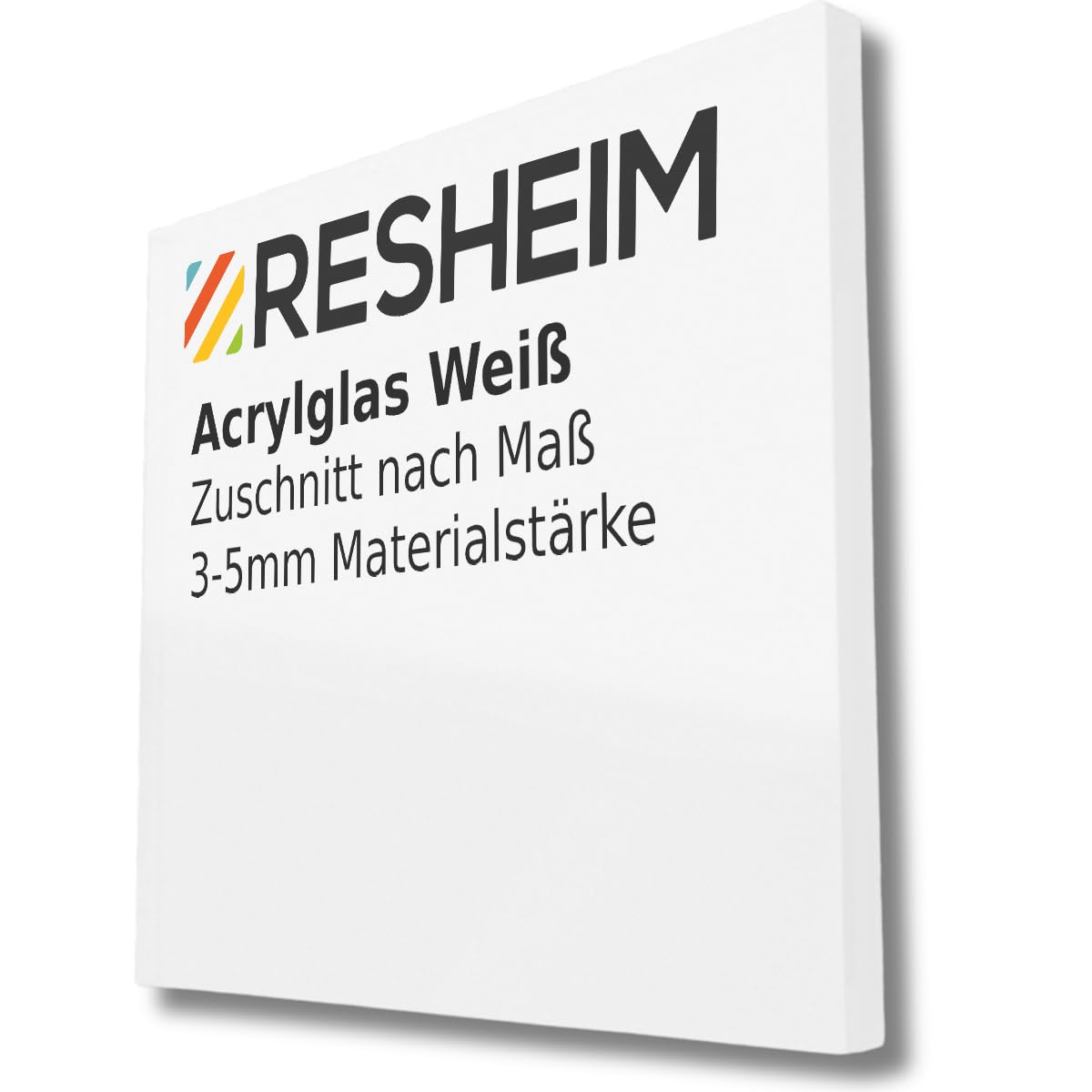 Acryglas Platte Weiß Zuschnitt nach Maß - Materialstärke und Größe wählbar PMMA, hochwertige GS Qualität (1100 x 1000 mm, Materialstärke: 5 mm)