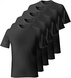 Kit 5 Camisetas Masculina Algodão Lisas Básicas Manga curta Bensmat