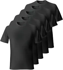 Kit 5 Camisetas Masculina Algodão Lisas Básicas Manga curta Bensmat