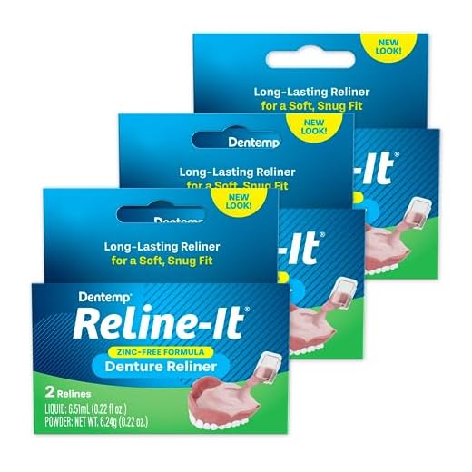 D.O.C. Reline-It Advanced Denture Reliner Kit (Pack of 3)