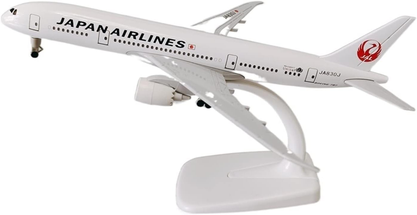 20cm Fit for Aviation Boeing 787 B787 Die Cast Airplane Model with Wheels Collectible Hobby Playgame Kit