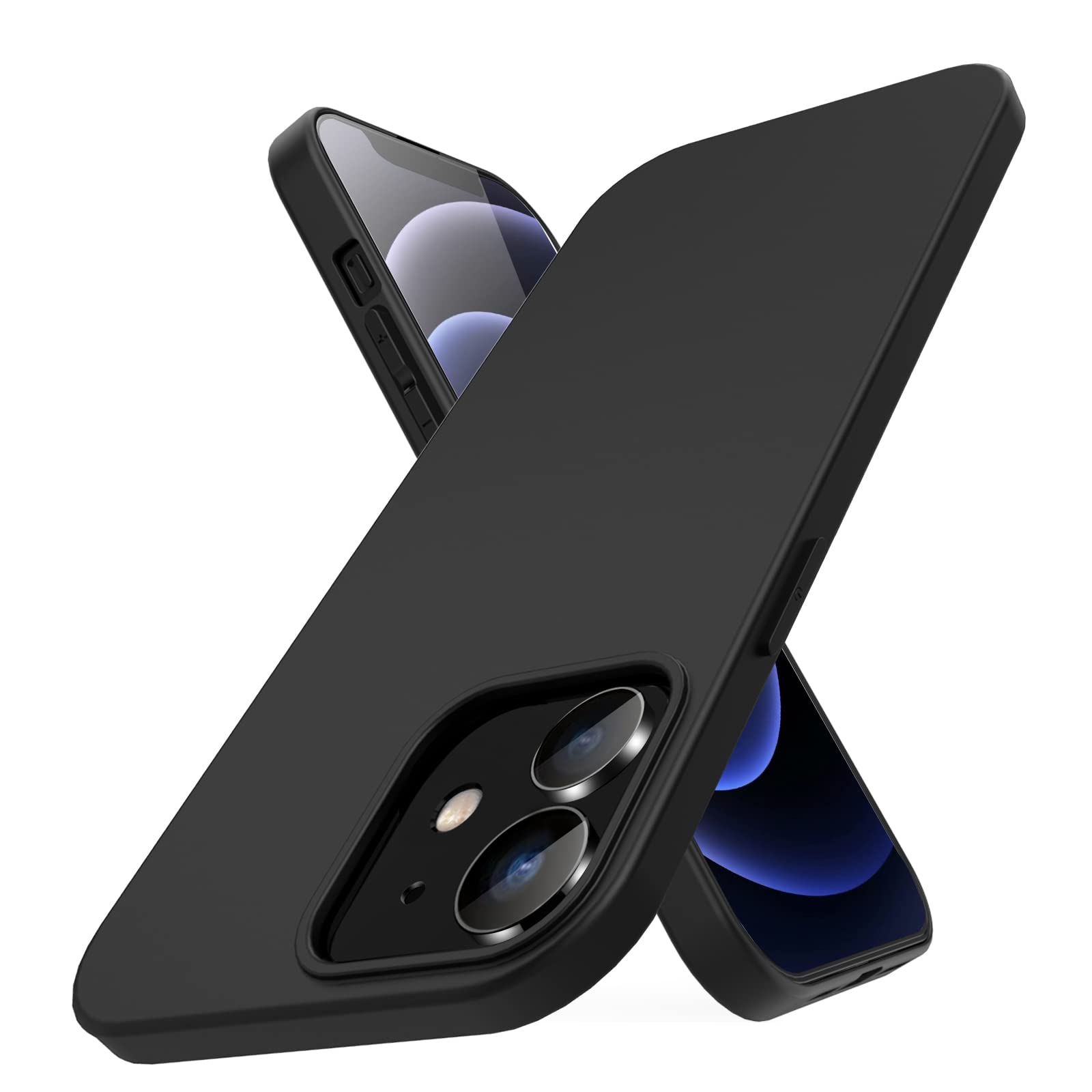 Amazon.co.jp: iPhone12/12Pro ケース マット ブラック いphone12 黒 